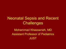 Neonatal sepsis early detection and antibiotics choice