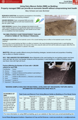 Using Dairy Manure Solids as Bedding