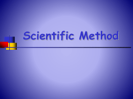Scientific Method - Fulton County Schools