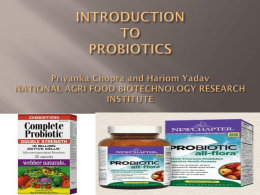 introduction to probiotics priyanka chopra national agri
