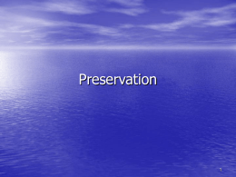 preservation ppt