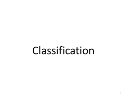 Classification History