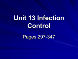Unit 13 Infection Control