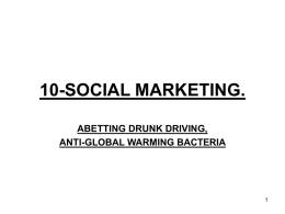 10-social marketing. abetting drunk driving, anti-global