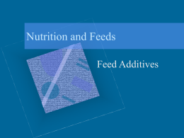 Nutrition and Feeds