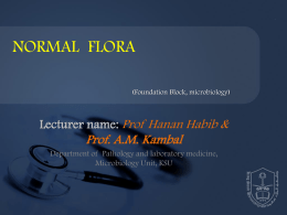 lecture2-NORMAL FLORA