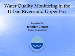 Water Quality Monitoring in the Urban Rivers and Upper Bay