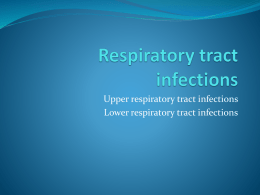 Respiratory tract infections2013