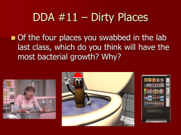 DDA #11 – Dirty Places - Effingham County Schools