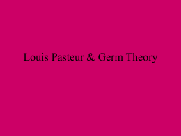 Louis Pasteur & Germ Theory