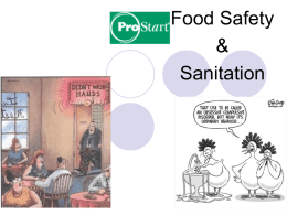 Food Safety Lecture Notes Food Safety & Sanitation ppt