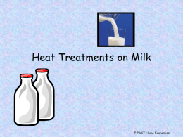 Heat Treatments on Milk