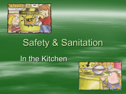 Safety & Sanitation - PFISDHHS