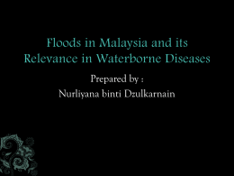 Follod in Malaysia and water bone disease