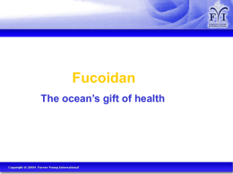 Fucoidan`s effect on Pylory bacteria Pylory is a
