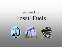 11.2 Fossil Fuels