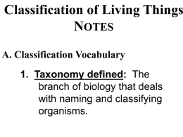 Classification Notes 0607-Reg