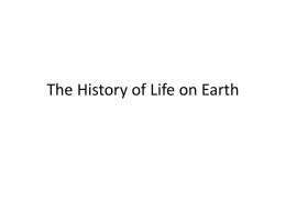 The History of Life on Earth