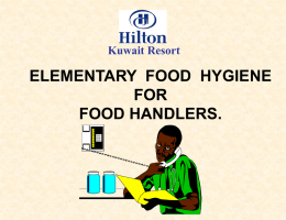 Who is a FOOD HANDLER