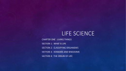 Life Science - Teacher Pages