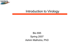Intro to Virology