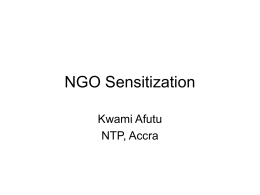 NGO Sensitization - Afro Global Alliance