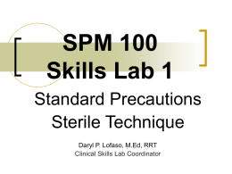 SPM 100 Skills Lab 1
