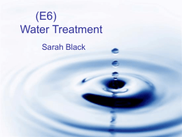 (E6) Water Treatment