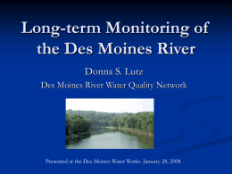 Nutrient Trends in the Des Moines River