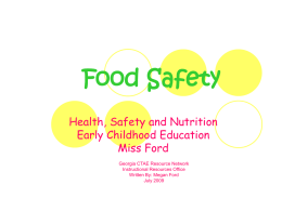 Food Safety PowerPoint # 1
