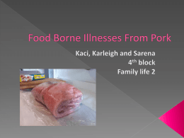 Food Borne Illnesses From Pork - Dinkins