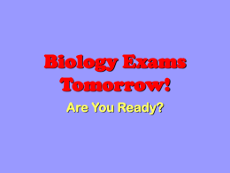 Biology Review 3 week Exam