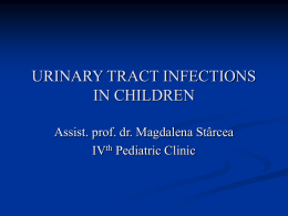 URINARY TRACT INFECTIONS IN CHILDREN