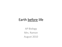 Earth before life