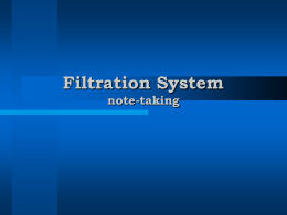 filtration and biomagnification notetaking - Geo