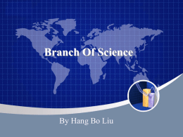 Branch Of Science
