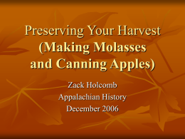Preserve your Harvest with Zack