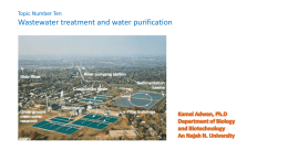 Wastewater treatment, water purification, and waterborne microbial