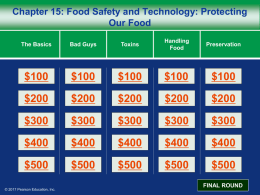 15. Food Safety and Technology