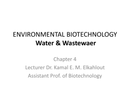 ENVIRONMENTAL BIOTECHNOLOGY Phytotechnology and