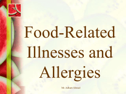 Nutri Lec 16 Food Related illness
