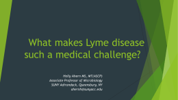 Why Lyme disease is a medical challenge