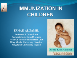 immunity and immunization
