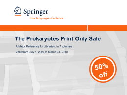 Prokaryotes Print Only Sale