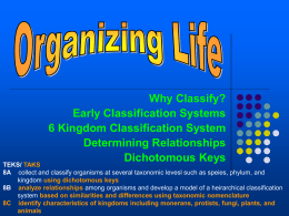 Organizing Life