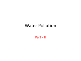 Water Pollution - Bioenviroclasswiki