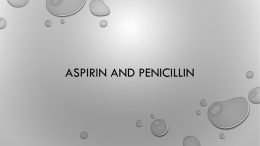 D.2 Aspirin and Penicillin