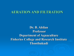 Aeration and filtration File