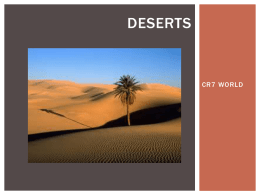 Deserts - ASFM Tech Integration