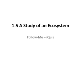 Ecosystem Study ppt